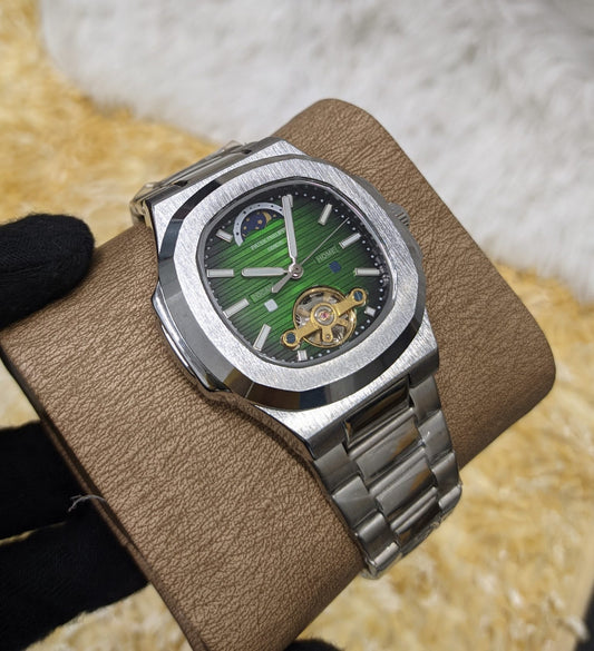 Patek Phillipe AA Grade Replica Automatic Movement Green Dail Watch