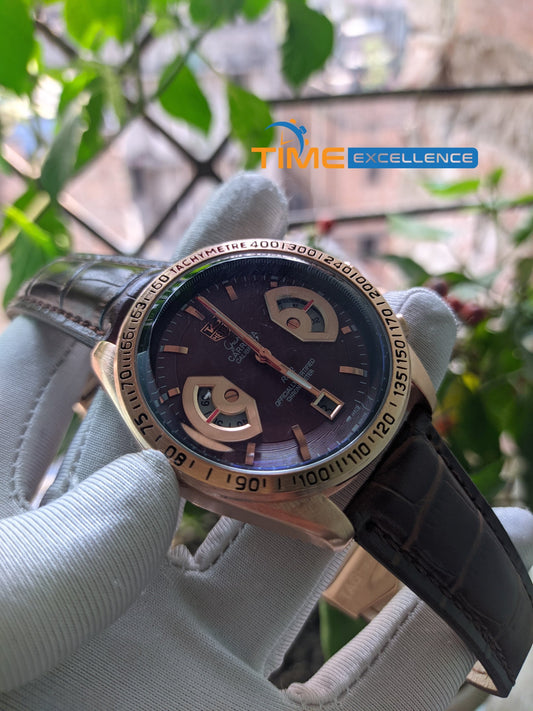 Tag Heuer Grand Carrera Eiffel Tower Edition With Brown Leather Strap