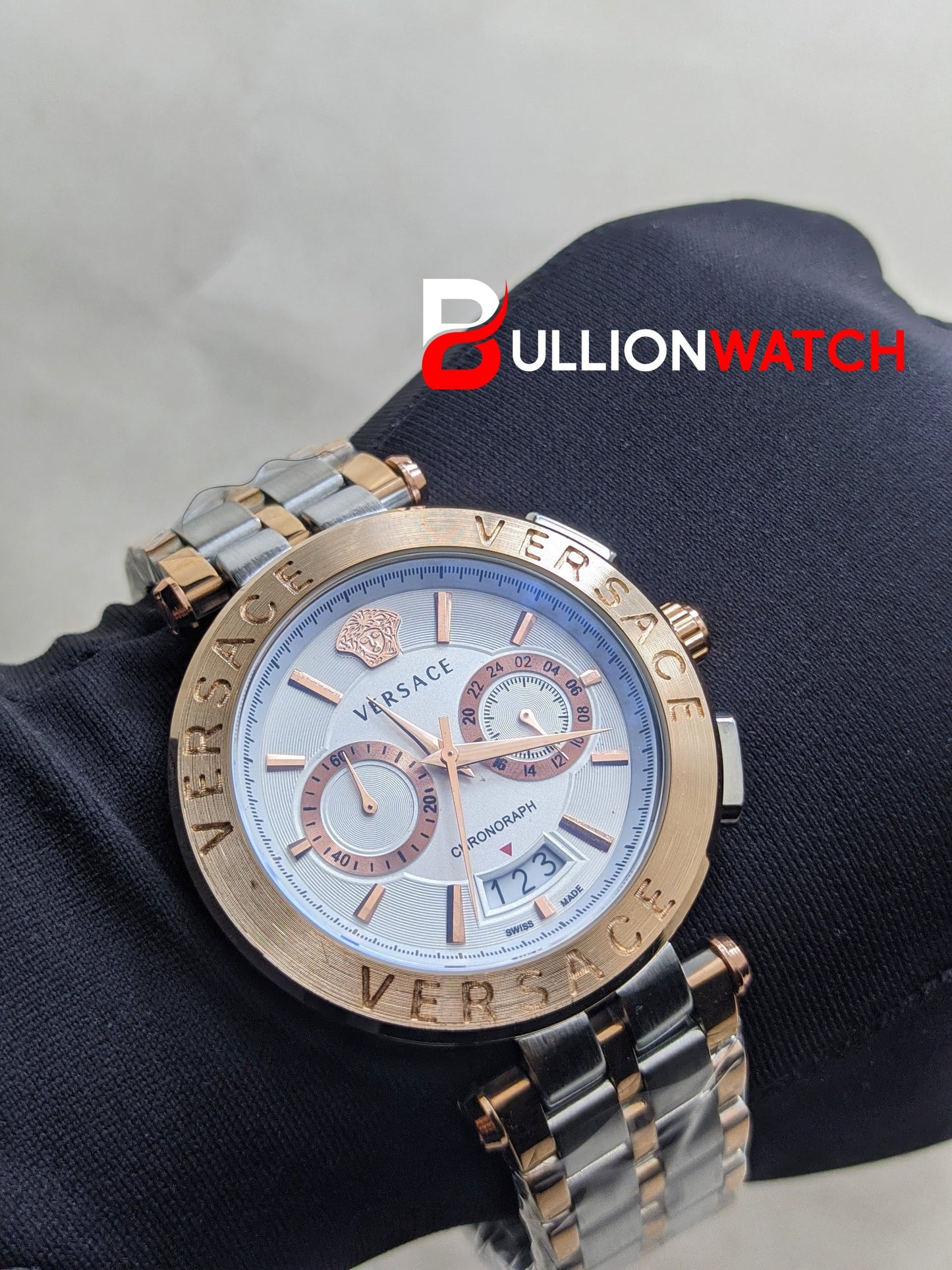 New Aion Verseca chronograph Rose Gold White Dail Wrist AA Watch For Men's