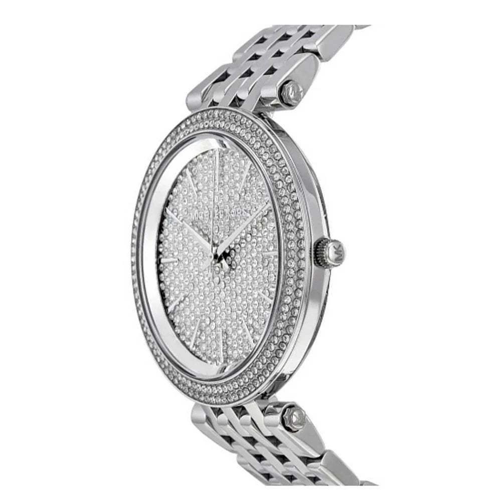 Michael Kors Darci Silver Dial Silver Steel Strap Watch For Women - MK3437