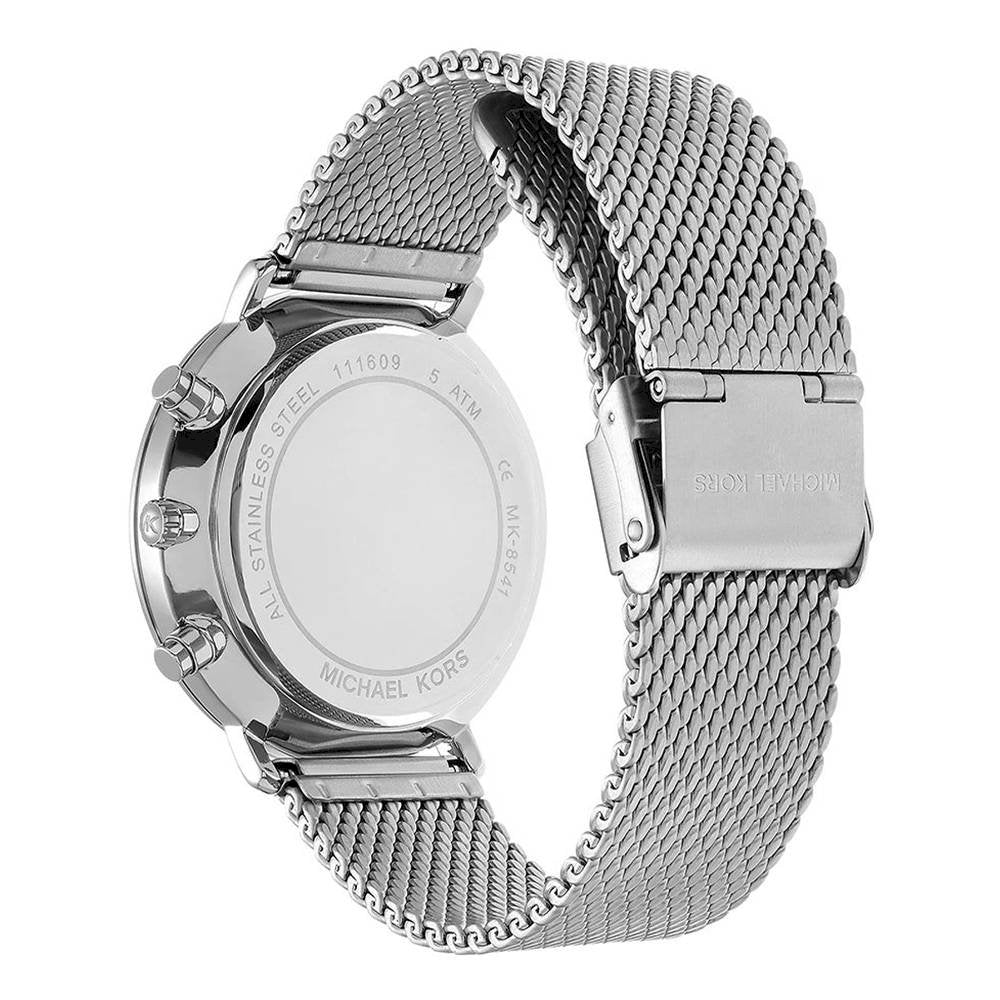 Michael Kors Jaryn Silver Dial Silver Mesh Bracelet Watch For Men - MK8541