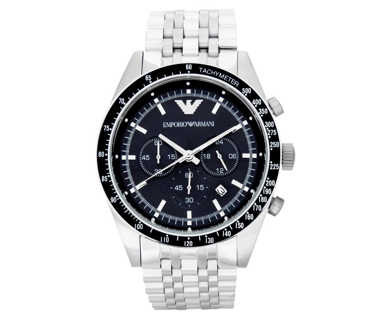 Emporio Armani Men's 46mm AR6072 Sportivo Watch - Black/Silver