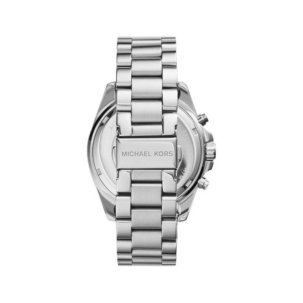 Michael Kors Bradshaw Silver Dial Silver Steel Strap Watch For Men - MK5535