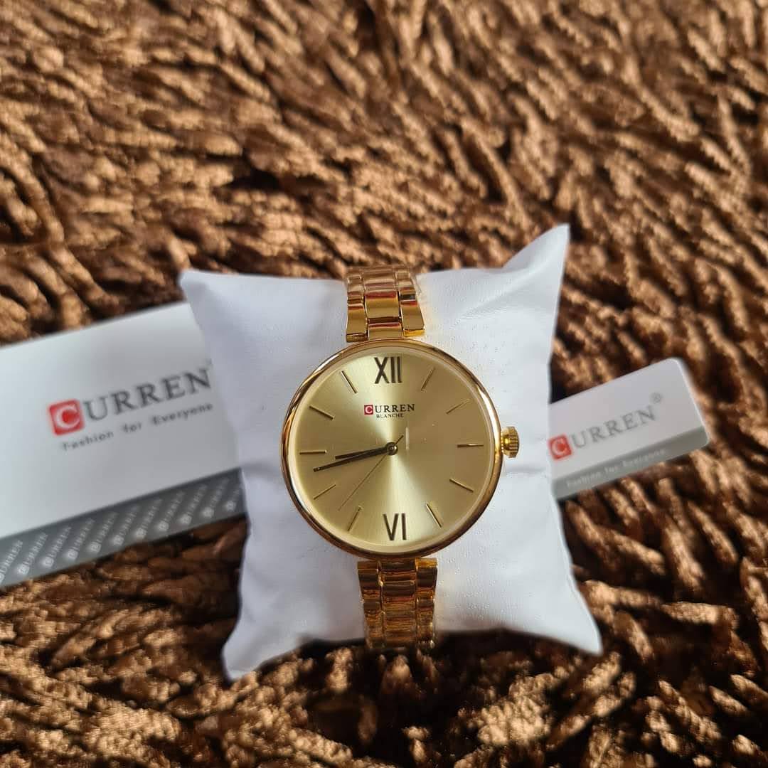 CURREN Quartz Stainless Steel Strap Women Wristwatch