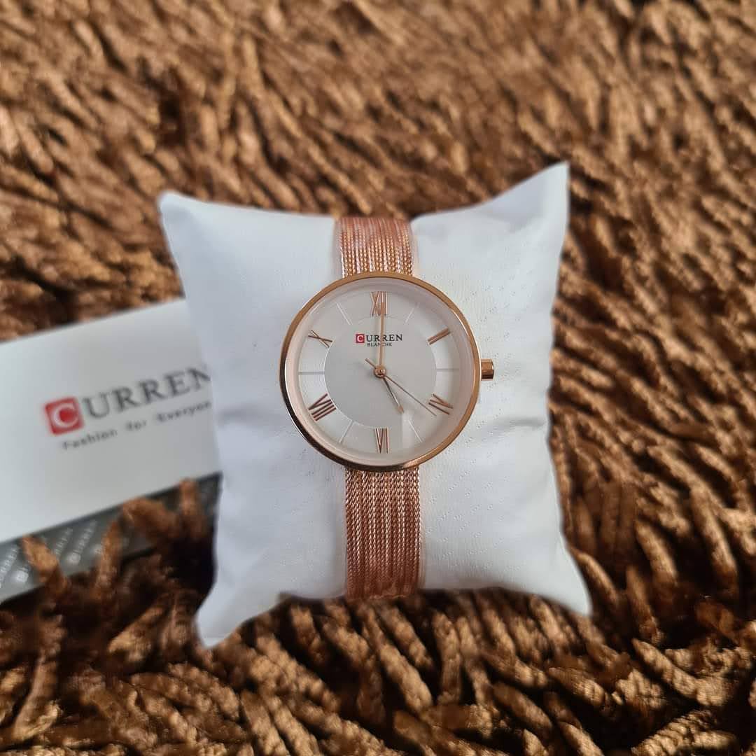 CURREN Quartz Stainless Steel Strap Women Wristwatch