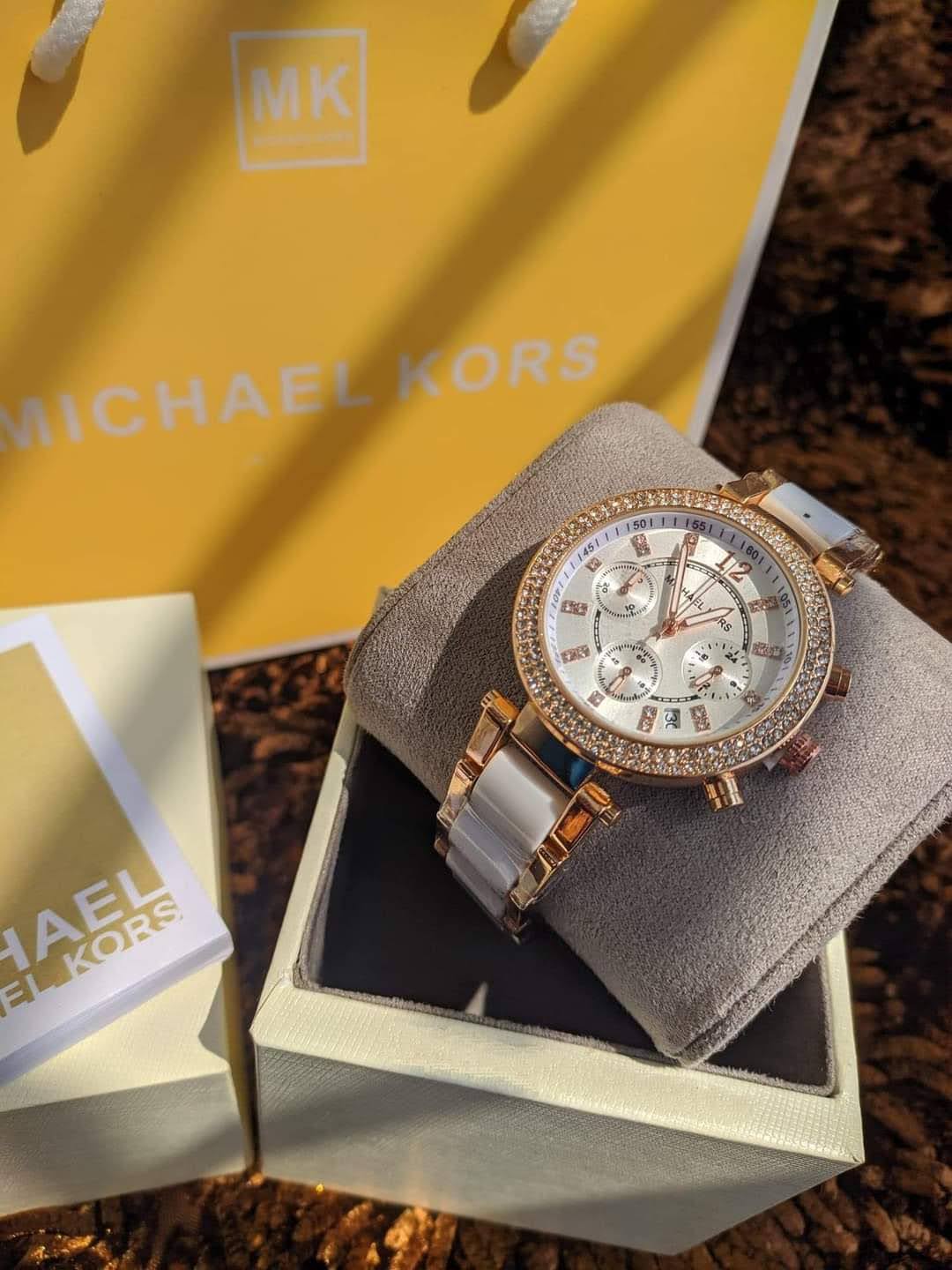 Michael Kors Parker MK5774 AA Grade Womens Watch Gold/White