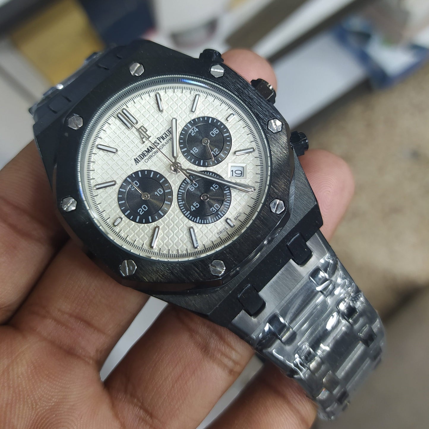 Audemars Piguet Royal Oak AA Grade Black Mens Watch