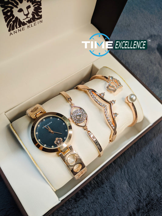 Anne Kilen Ladies Combo Set Watch With Bracelet & Premium Box