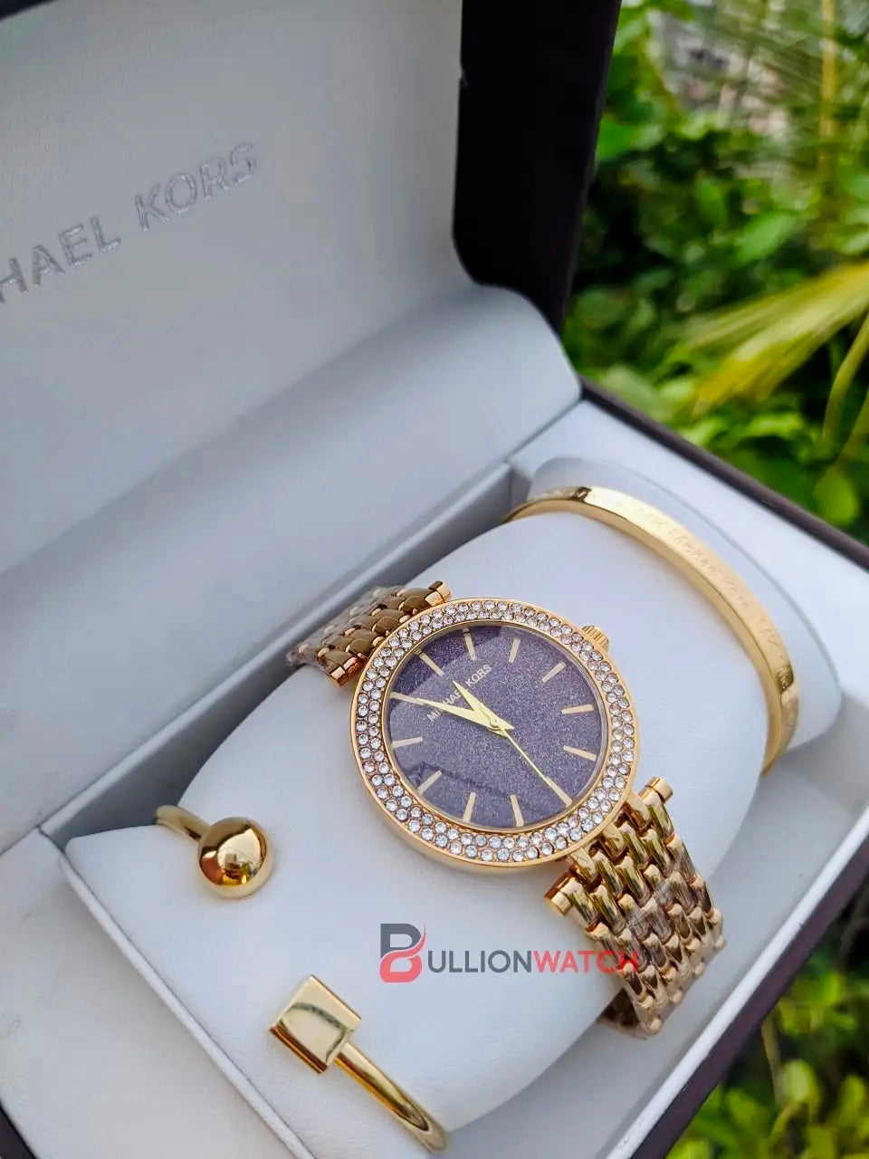 Michael Kors Ladies Combo Set Watch With Bracelet & Premium Box