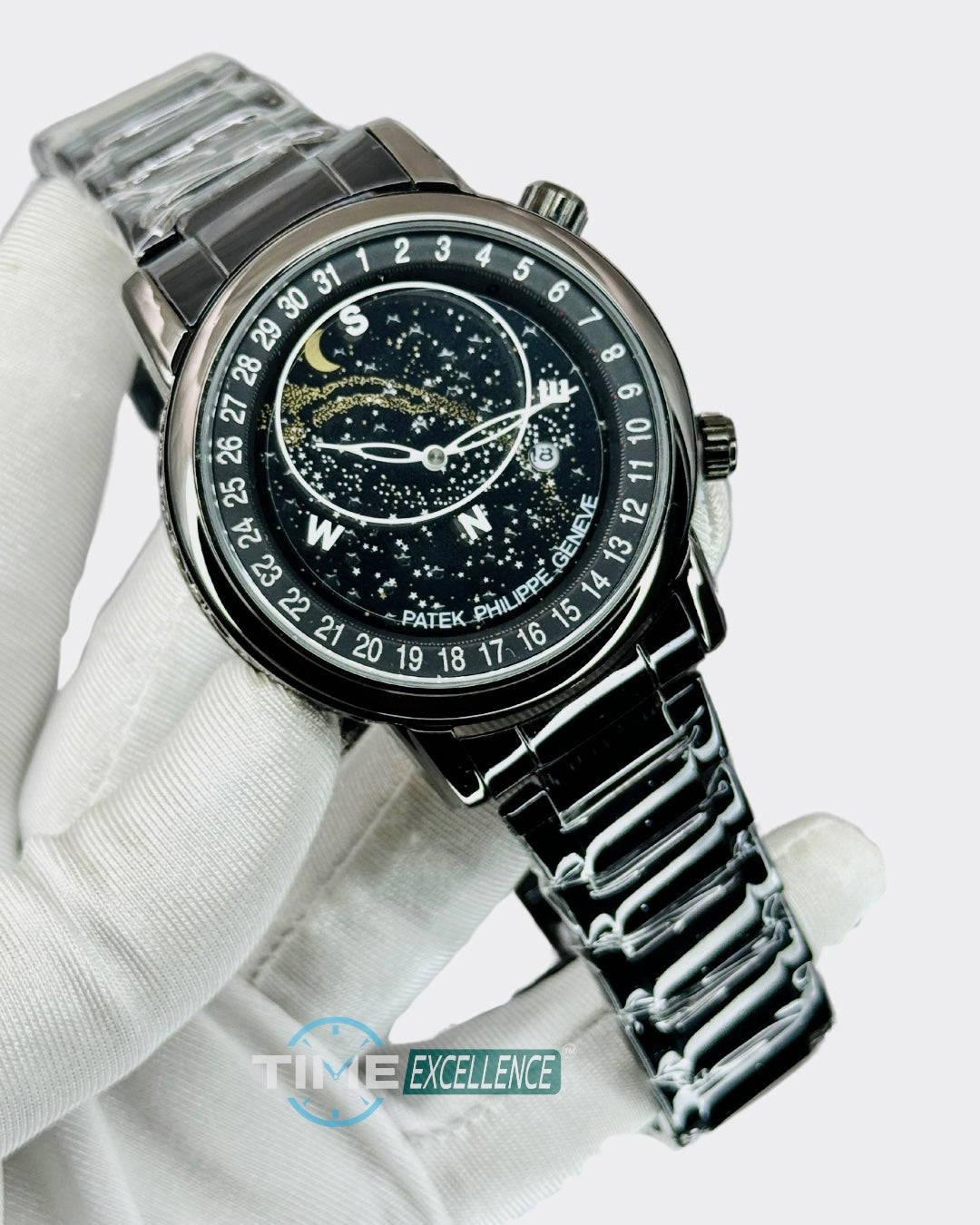 Patek Philippe  Black Color Grand Complications AA Grade Mens Watch