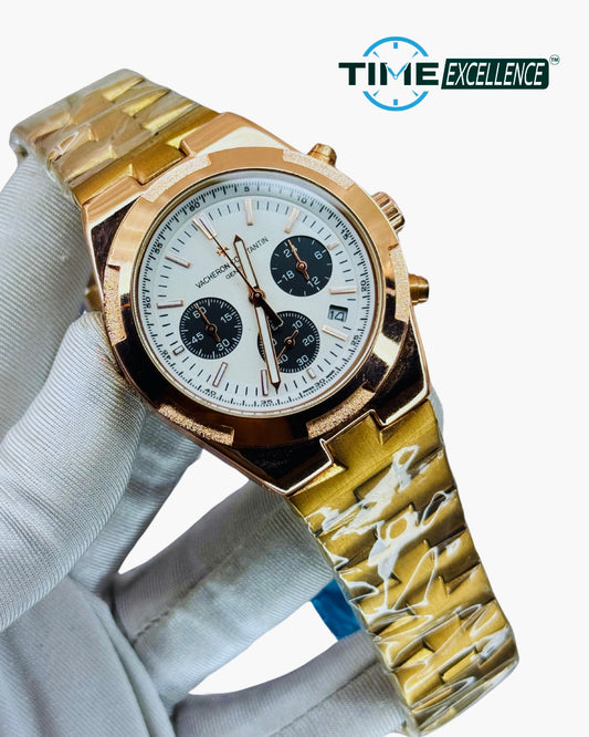 VACHERON CONSTANTIN AA OVERSEAS CHRONOGRAPH 5500V GOLDN White Dail