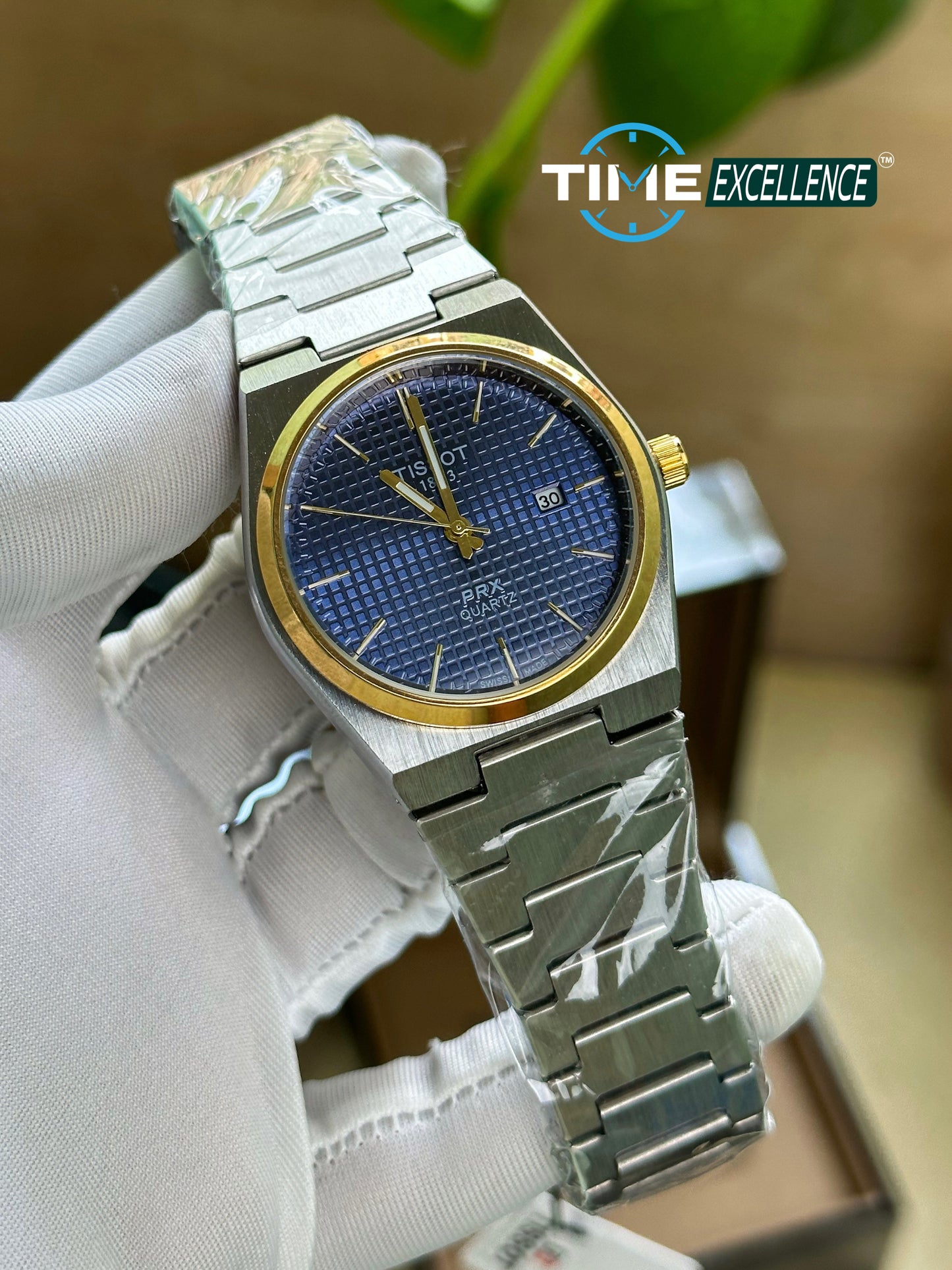 Tissot PRX AA Grade Chain Silver Blue Gold Dail Case Watch AA Grade Mens