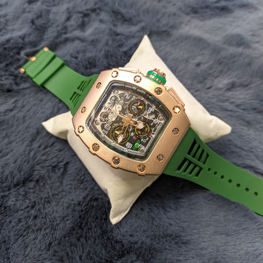 Richard Mille  AA Men's Luxury Square Watch with Japan Quartz Movement and Sapphire Glass