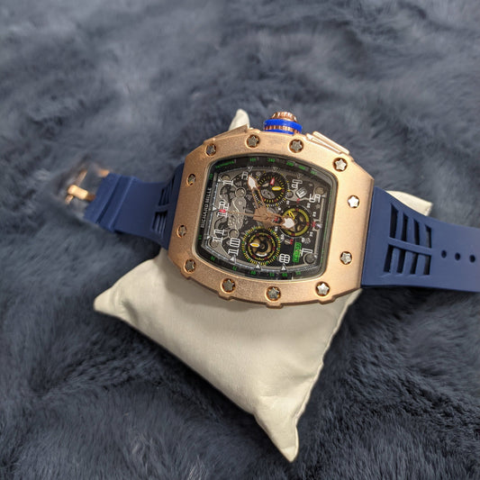 Richard Mille  AA Men's Luxury Square Watch with Japan Quartz Movement and Sapphire Glass