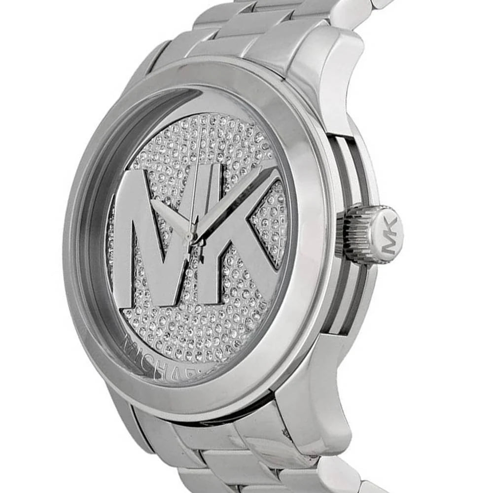 Michael Kors Runway Silver Dial Silver Steel Strap Watch For Women - MK5544