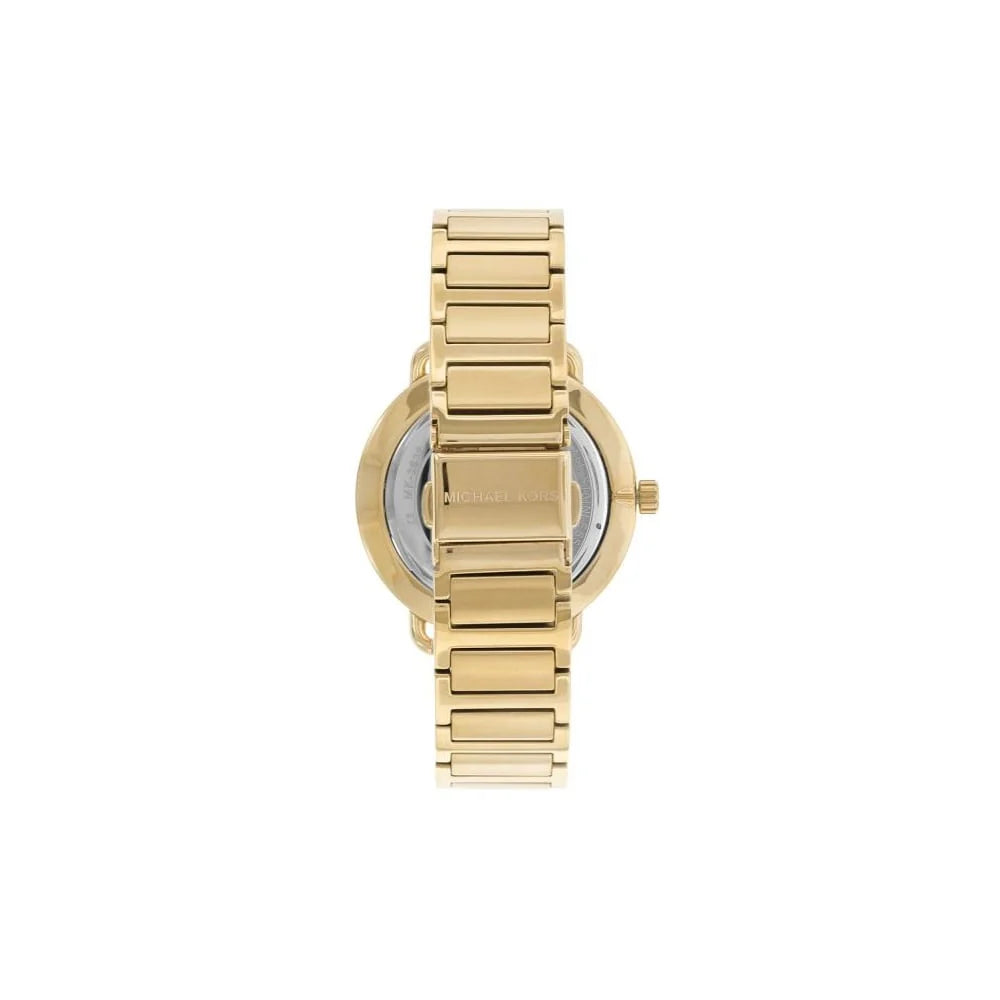 Michael Kors Portia Gold Dial Gold Steel Strap Watch For Women - MK3639