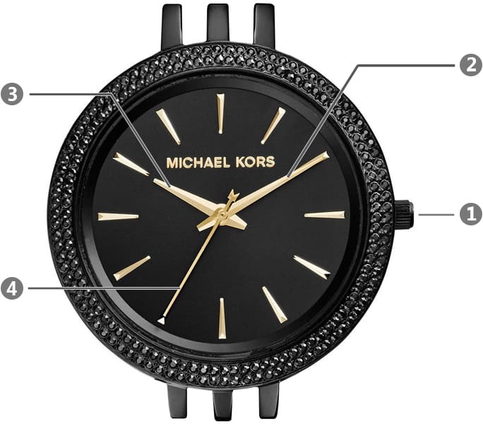 Michael Kors Darci Black Dial Black Steel Strap Watch For Women - MK3337