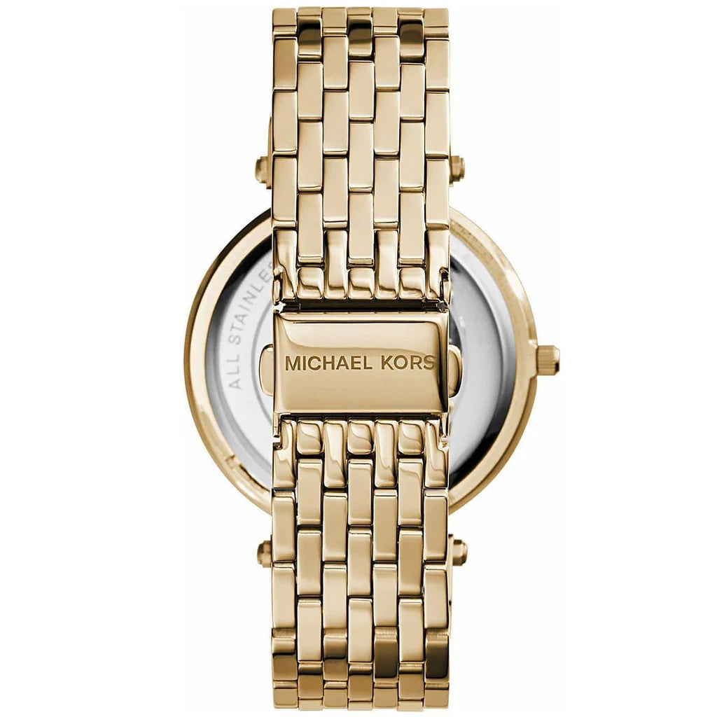 Michael Kors Darci Gold Dial Gold Steel Strap Watch For Women - MK3398