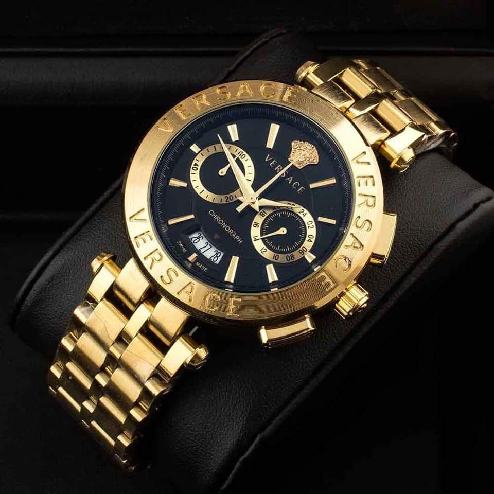 New Aion Verseca chronograph Black Gold Wrist AA Watch For Men's