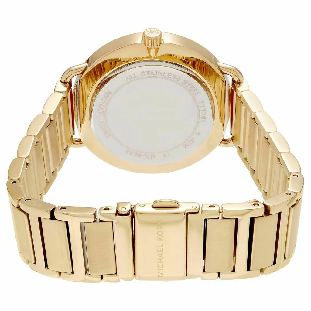 Michael Kors Portia Gold Dial Gold Steel Strap Watch For Women - MK3639